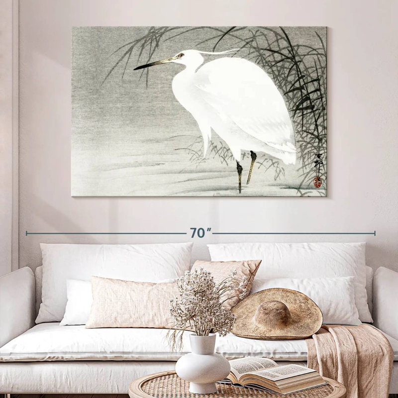 Petite aigrette, H 34 po x l 51 po