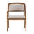 Beige Cushion/Walnut Frame