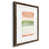 Papier, cadre noyer