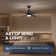 36'' Dimmable Ceiling Fan With Led Lights & Remote Control