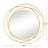 Metal Round Wall Mirror with Overlapping Circles-1134296537
