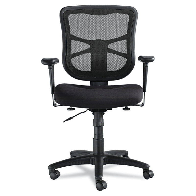 Black Mesh Executive Swivel Chair with Adjustable Arms