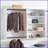 Closet Systems: Devi Modern Modular Wall-Mounted Closet, Warm Oak Finish | White | Wood-1978732421