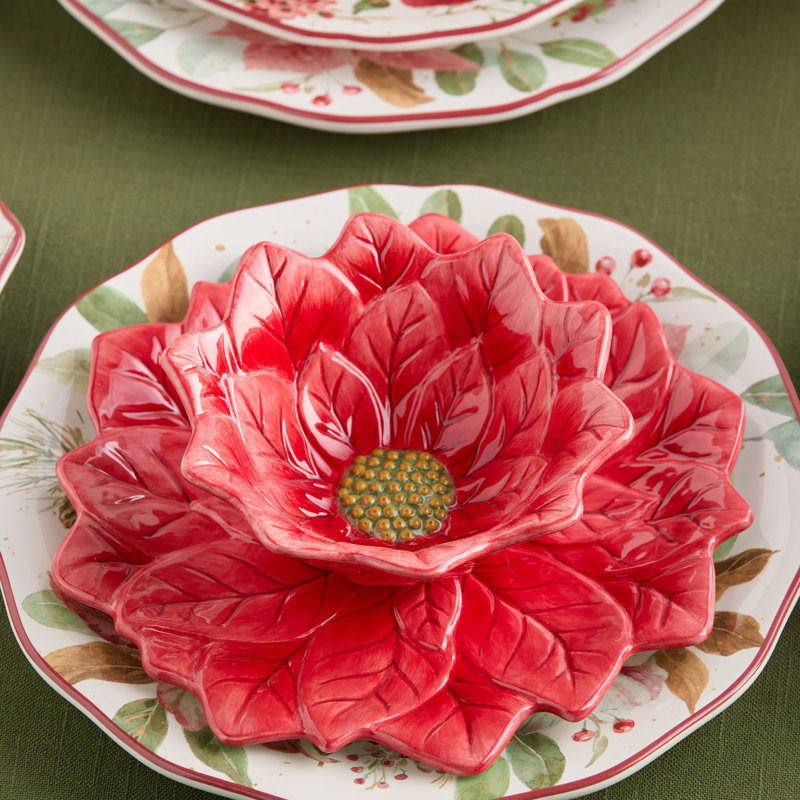 Assiettes à dessert Winter Blooms