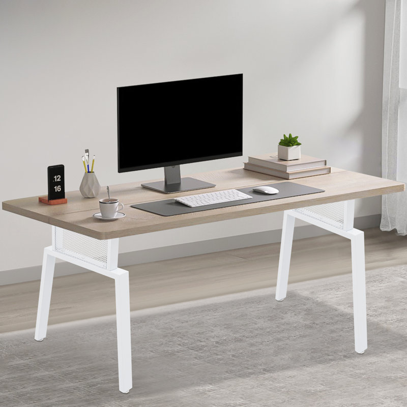 2Pcs 28-Inch Metal Table Legs, White
