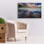 «Sawtooth Reflections» par Rick Berk, art mural sur toile, 40 po x 26 po