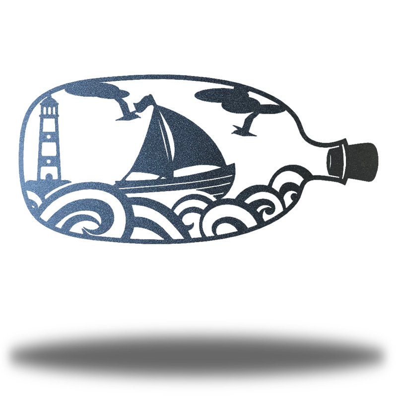Décoration murale Amartya, H 8,25 po x l 18 po x P 0,0125 po, Noir