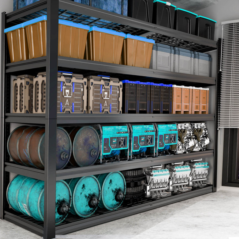 Garage Shelving Heavy Duty , 30"D X78"H X55"W Metal Shelves With 5 Tier Adjustable Garage Storage Shelves,Industrial Shelving