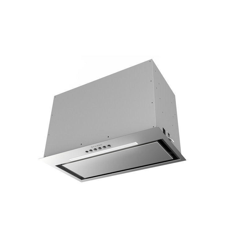 Hotte intégrée encastrable 35 po 295/395/600 pi³ / min Inca Lux avec télécommande argent incluse