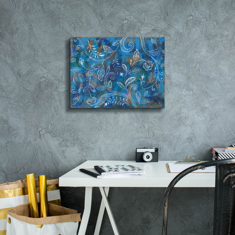 «Exotic Elegance 1» par Danhui Nai, art mural sur toile, H 12 po x l 16 po