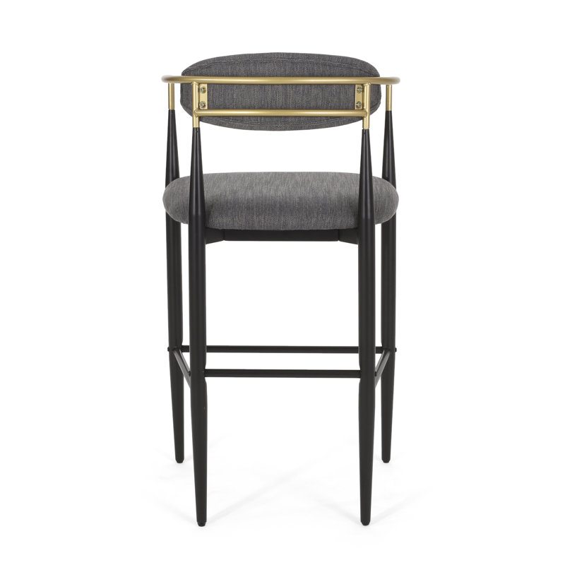 Tabouret de bar (ensemble de 2), Gris anthracite
