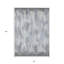 Tapis intérieur lavable rayé gris et ivoire 8 pi x 10 pi