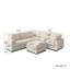 Canapé modulaire rembourré 5 pièces avec repose-pieds Kessi-1895598935
