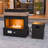 Outdoor Steel Fireplace 50000 BTU Propane Outdoor Fireplace