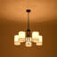 5-Light Cylinder Fabric Chandelier 