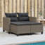 48'' Wide Rectangle Patio Sofa with Cushions-97884489