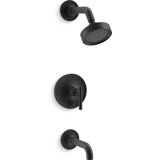 Purist® Rite-Temp Pressure-Balancing Bath and Shower Faucet Trim with Push-Button Diverter, 7-3/4" Spout and Lever Handle, Valve Not Included