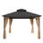 11.6 FT.W × 11.6 FT.D Outdoor 2-Tier Steel Hard Top Patio Gazebo with Total Mesh Protection