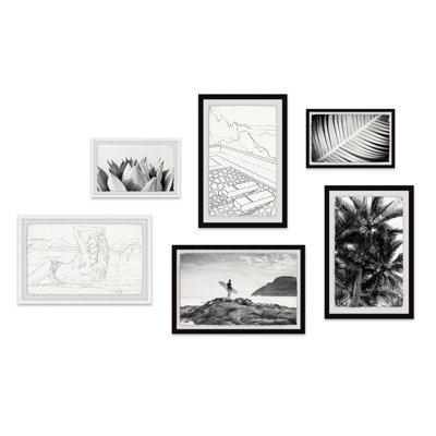Akie Sun Beach and Wildlife Hexaptych
