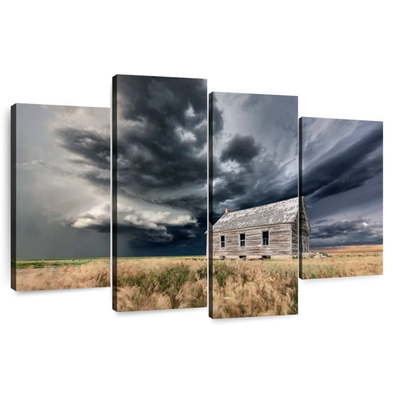 Alvord Supercell Over Schoolhouse, H 27 po x l 43 po