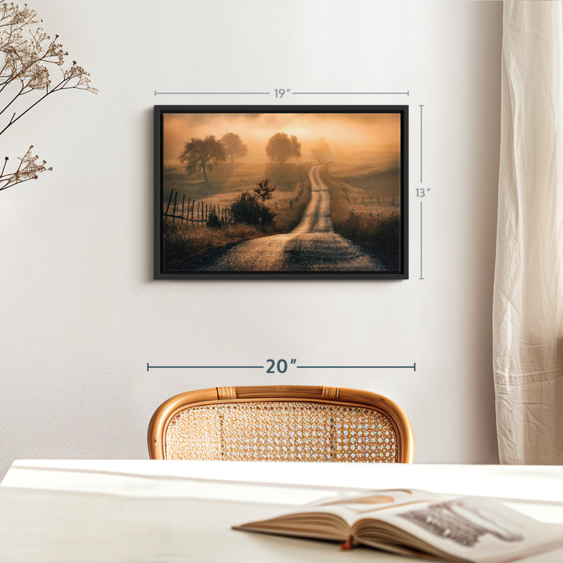 Nature, impression sur toile «Field Of Fog», H 13 po x l 19 po