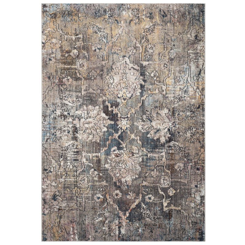 Macdonald Damask Area Rug, Rectangle 91 x 152 cm