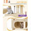 180 cm Cat Tree for Indoor Cats, Cat Tower, Multi-Level Cats Condo with 8 Scratching Posts, 3 Platforms, 2 Caves, Basket, Plush Balls, Sisal Rope, Anti-Tip Kit -1007212128