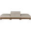 Canapé modulaire 3 pièces en tissu chenille 120 po Turin-407773595-407773573