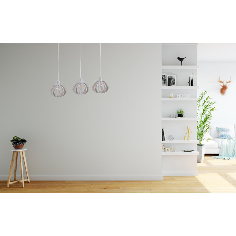 Parma 3 - Light Kitchen Island Pendant, White