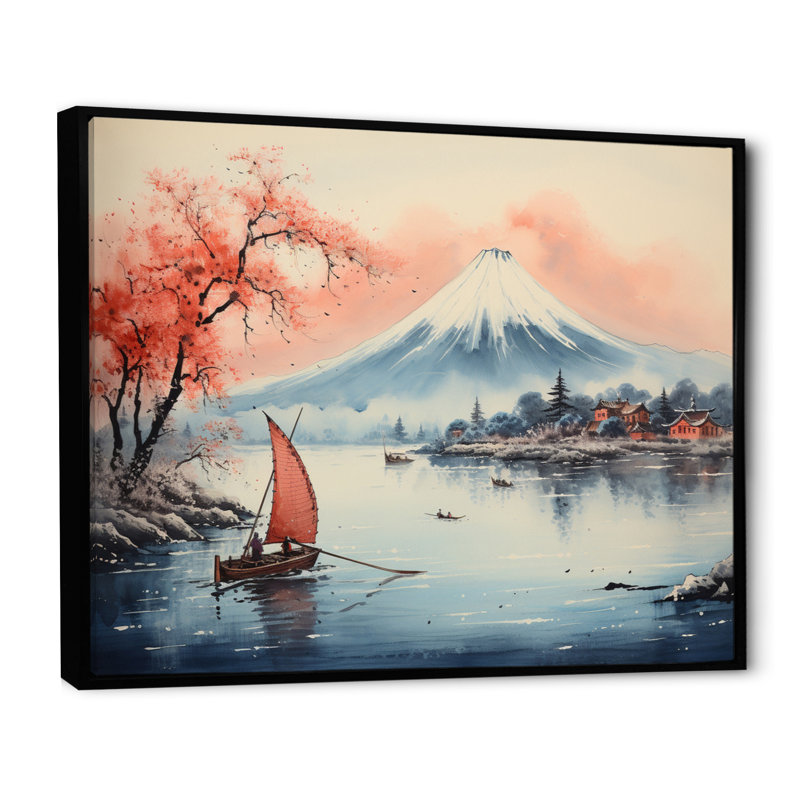 «Master Wave The Great Wave Of Kanagawa I», reproduction d'art sur toile, H 34 po x l 44 po x P 1,5 po, Cadre flottant noir