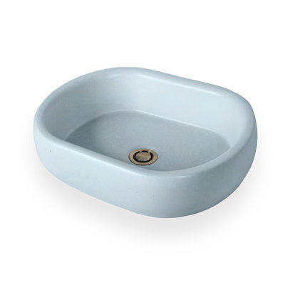 Newterra Handmade Oval Vessel Bathroom Sink