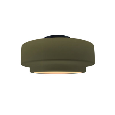 Dottie Ceramic LED Semi Flush Mount