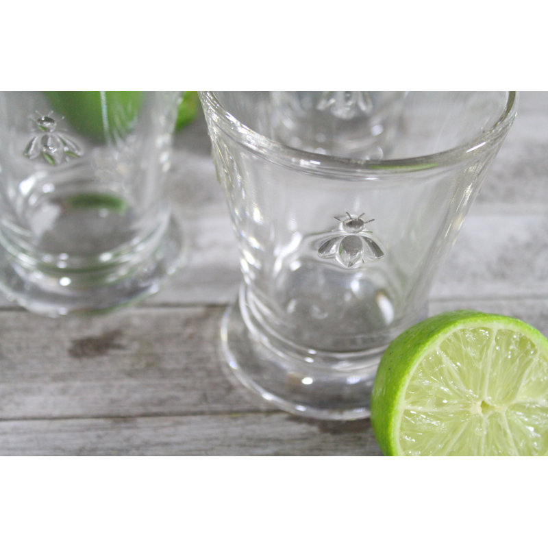 Napoleon Bee Drinking Glass, Clear, 10 oz