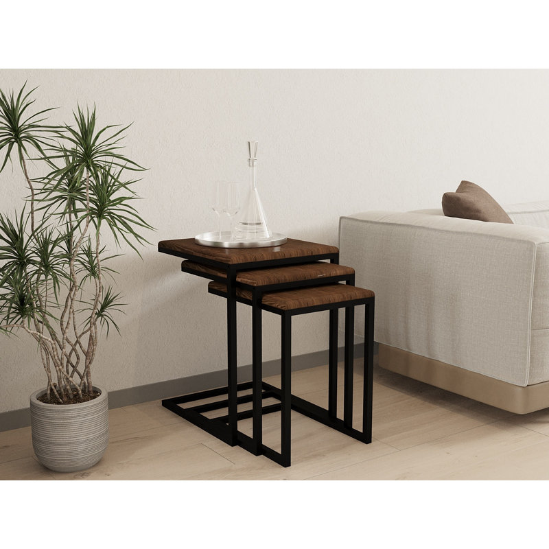 Ocampo Solid Wood Top Nesting Tables