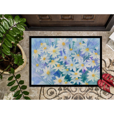 Wardville Non-Slip Floral Outdoor Doormat