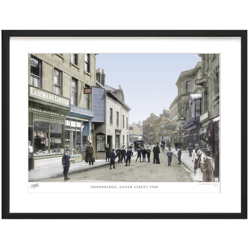 Trowbridge, Silver Street 1900 - Single Picture Frame Print, 45cm H x 60cm W x 2.3cm D