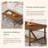 47.24" Solid Wood Rectangular Coffee Table