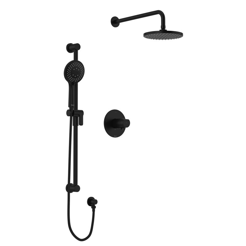 Parabola™ Complete Shower System with Rough-in Valve, Polished Nickel, 1.75 GPM