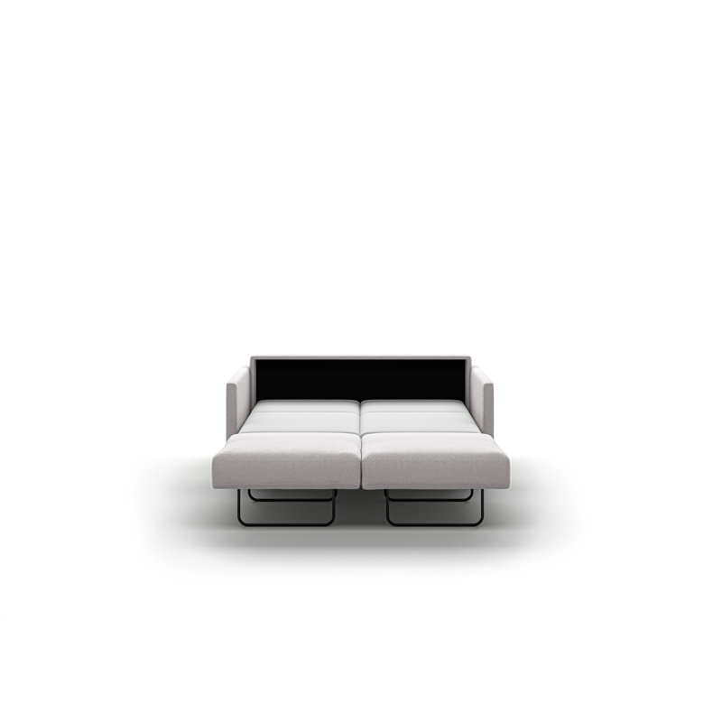 Elfin Loveseat Sleeper, Gray, 32.75" H x 63.75" W x 39.75" D