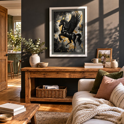 Pegasus Rising Maximalist - Framed Print