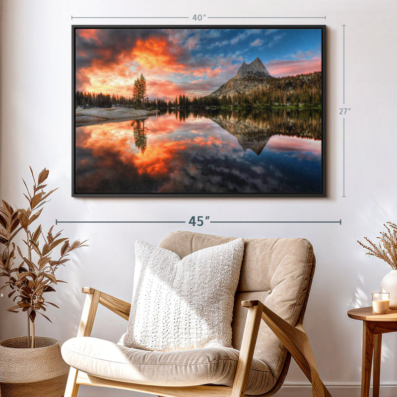 " Yosemite Park Sunset " Print, 40" H x 27" W