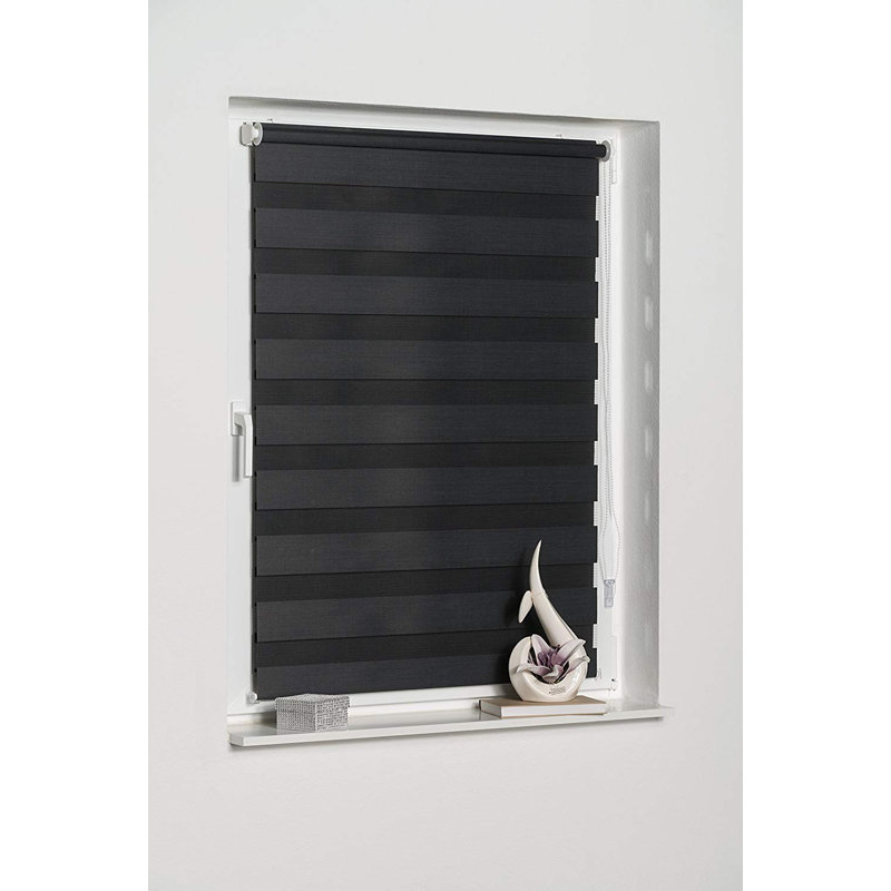 Semi Sheer, 110 W x 150 L cm, Anthracite