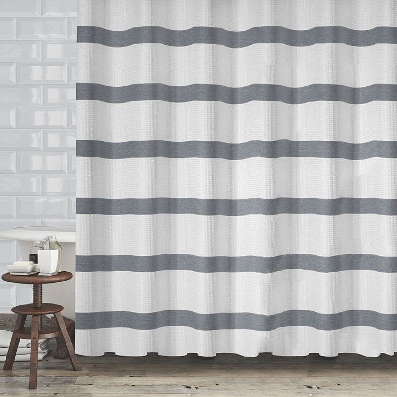 Diehl Striped Shower Curtain