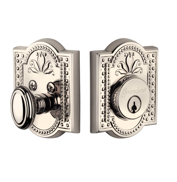 Verrou double cylindrique Parthenon, Nickel poli