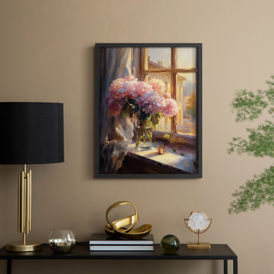 Série FLORAL DCCLxxxx - Impression encadrée de qualité supérieure - Prêt à être accroché - Aucun clou requis