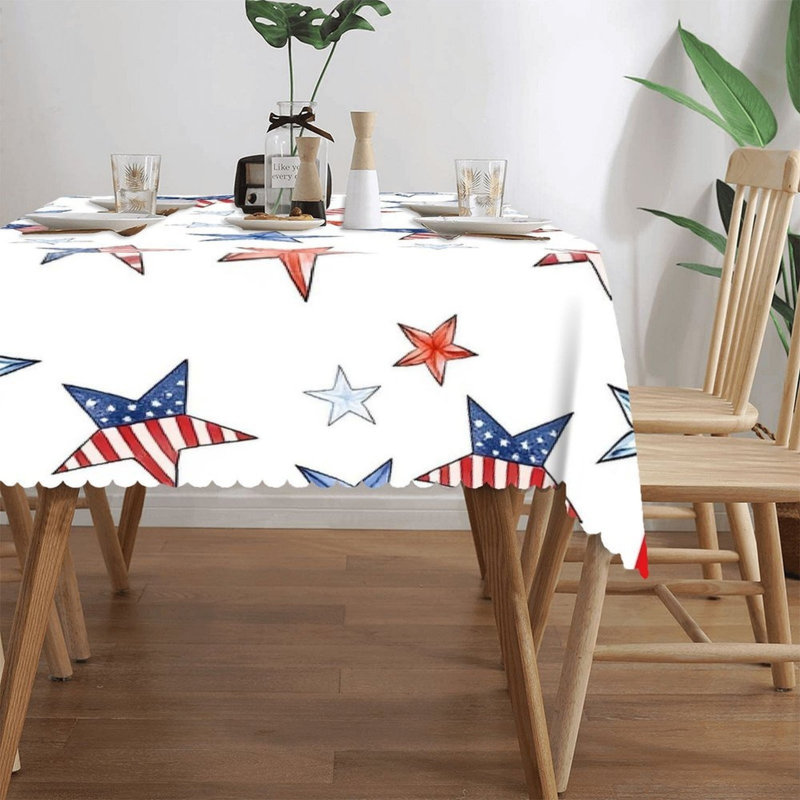 Housse de table rectangulaire avec bords festonnés 60 "x 120" Watercolor