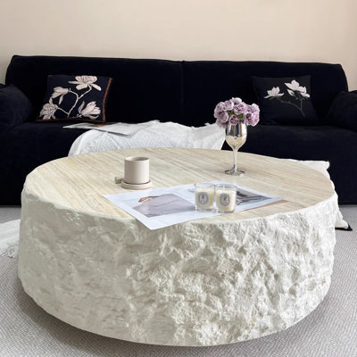 Table basse moderne simple wabi-sabi