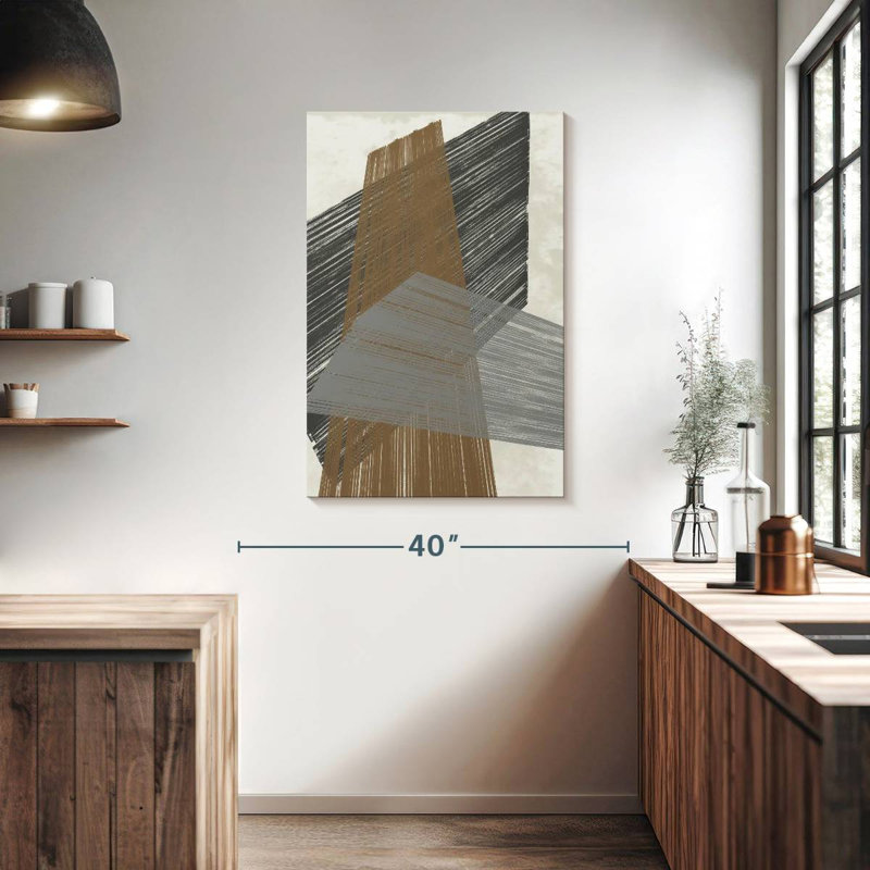 Avery Triangle Stripes I, 39" H x 26" W