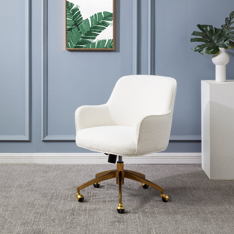 Chaise de travail Belmiro, Bouclé ivoire