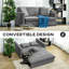 Mikiyas 2 Seater Polyester Sofa Bed-121682678